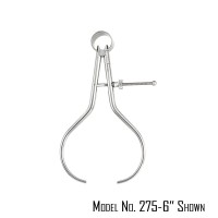 Starrett 275-3" Toolmakers' Outside Spring Caliper & Divider - Solid Nut