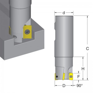 90° Individual End Mills